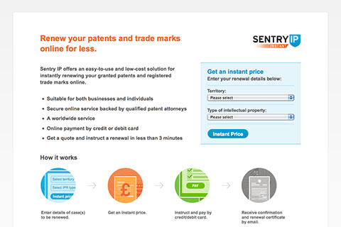 Sentry IP Instant online renewals service.